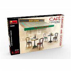 MiniArt - Cafe Furniture and Crockery - 1:35 - 50 Teile 311027