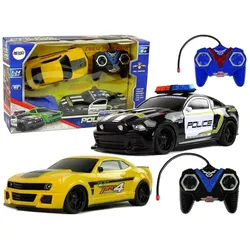 Lean Toys RC-Car-Set, Polizei und Chevrolet