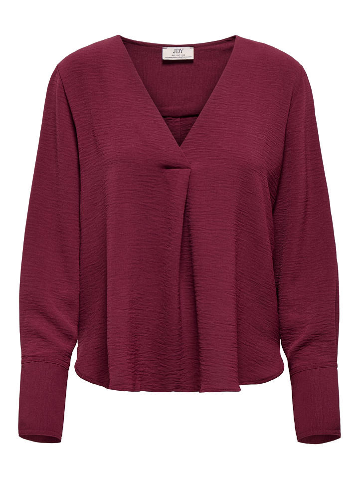 JDY Bluse "Lion" in Bordeaux - L
