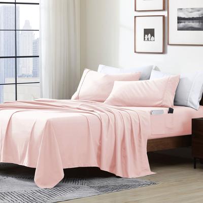 Swift Home Storage Pockets 4-Piece Smart Sheet Set - Assorted Colors & Sizes