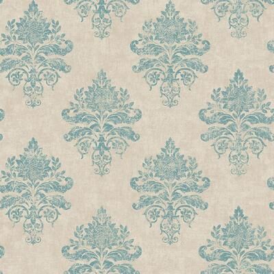 Galerie Wallcoverings Nordic Elements Damask Medallion Non-woven Matte Wallpaper Roll