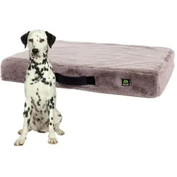 Maelson MemoFluff 80 stone orthopädisches Hundebett (MF 8008) (Hund), Hundebett + Katzenbett