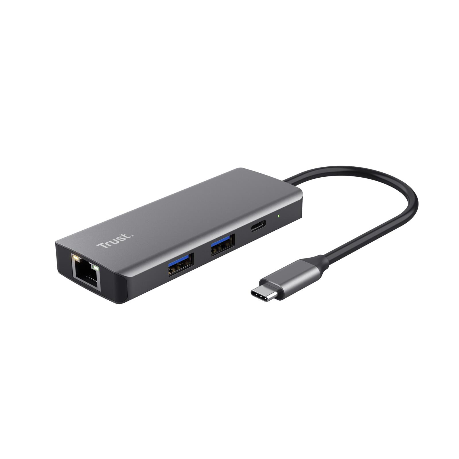 Trust Dalyx 6-in-1 USB-C Multi-Port Adapter - Silber 24968