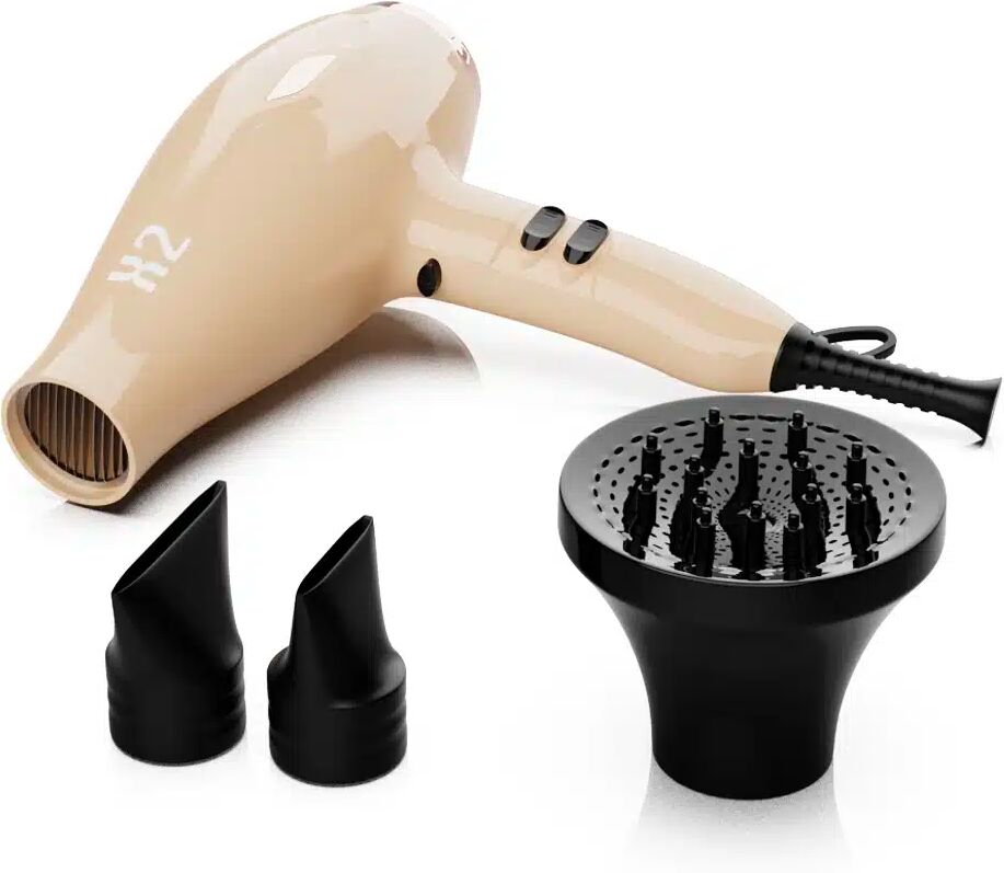 Melcap PHON 2300W PROFESSIONALE X2 SHINE CON LUXURY BOX E DIFFUSORE BEIGE