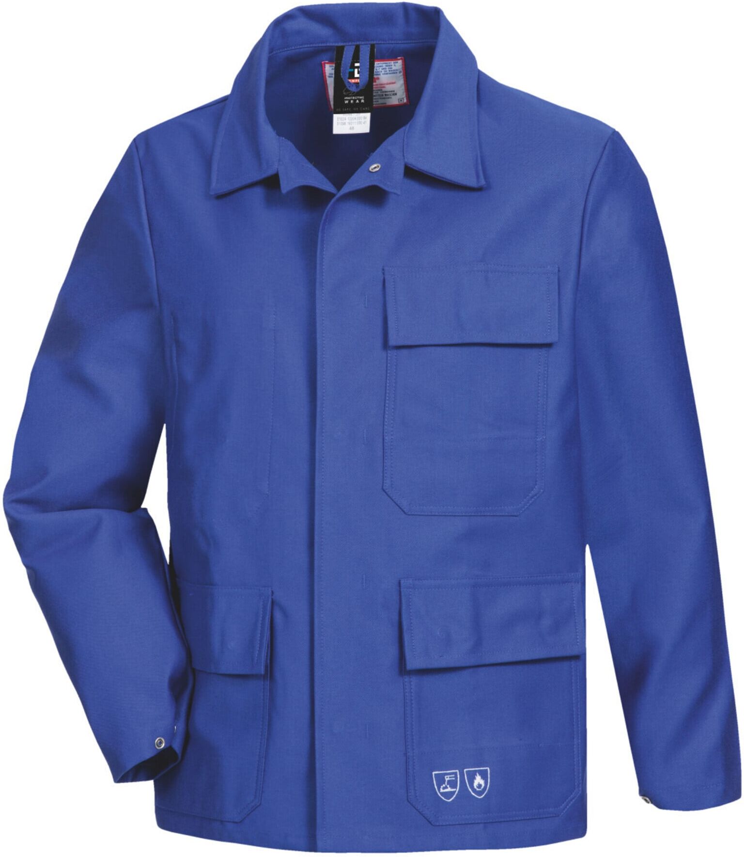 HB Tempex Schweißerschutz-Jacke PROBAN, royalblau, Konfektionsgröße 50 (01096 10046 000 41-50)