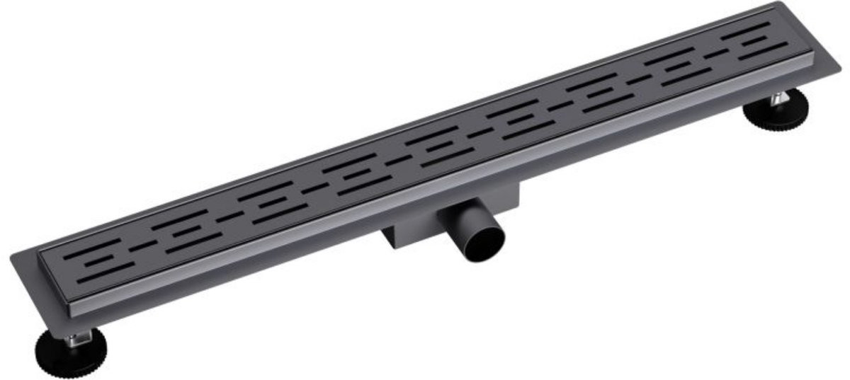 Aloni Douchegoot Grijs Geborsteld RVS 90 cm
