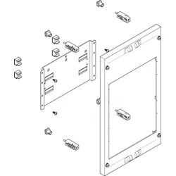 ABN MF13322 Prisma XS-Modul flach BxH:250x450mm Montage-Traverse max, 1xNH1/2-Trenner
