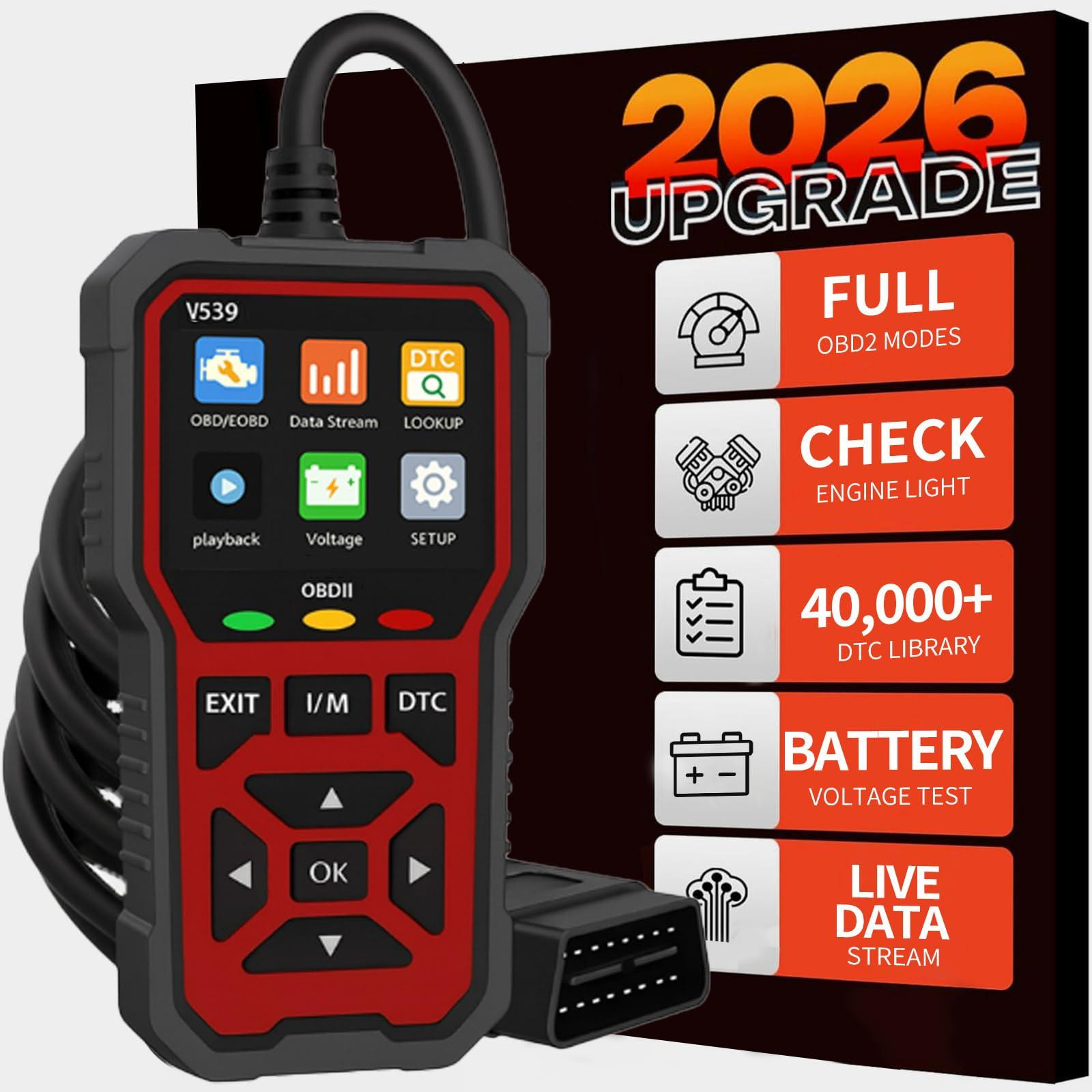Selius OBD2 autodiagnose apparaat 2026 met 40.000+ DTC en volledige OBDII-functies