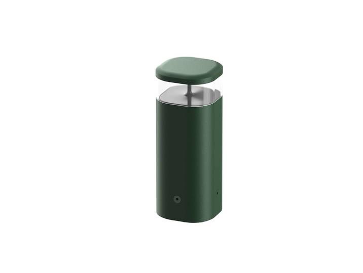 Flos Architectural LED Sockelleuchte Pointbreak Bollard 2, grün, Aluminium, Design, LED Außenleuchte