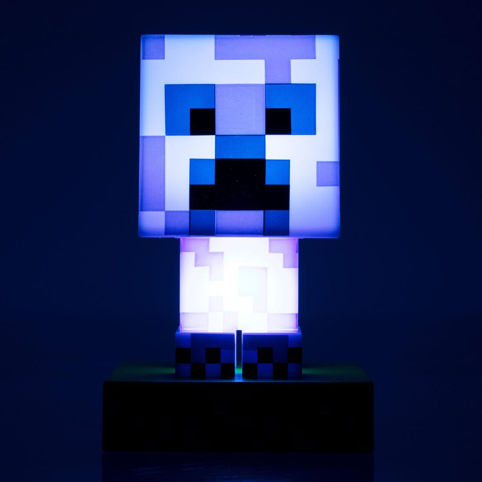 Paladone Minecraft Charged Creeper LED nachtlamp voor op een tafel