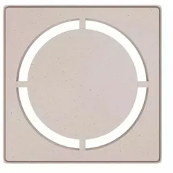 Schlüter Systems KERDI-DRAIN-STYLE Rost-Rahmen-Set Design 7 Pure Edelstahl TSI - Strukturbeschichtet Elfenbein