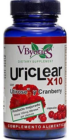 Vbyotics Uriclear X10 con Utirose y Supercran 90caps