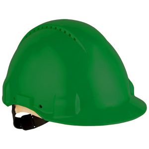 3M Schutzhelm Peltor G3000, Pinnlock-Verschluss,G30DUG, EN 397, mit 4-Punkt-System, Größe 54-62, grün