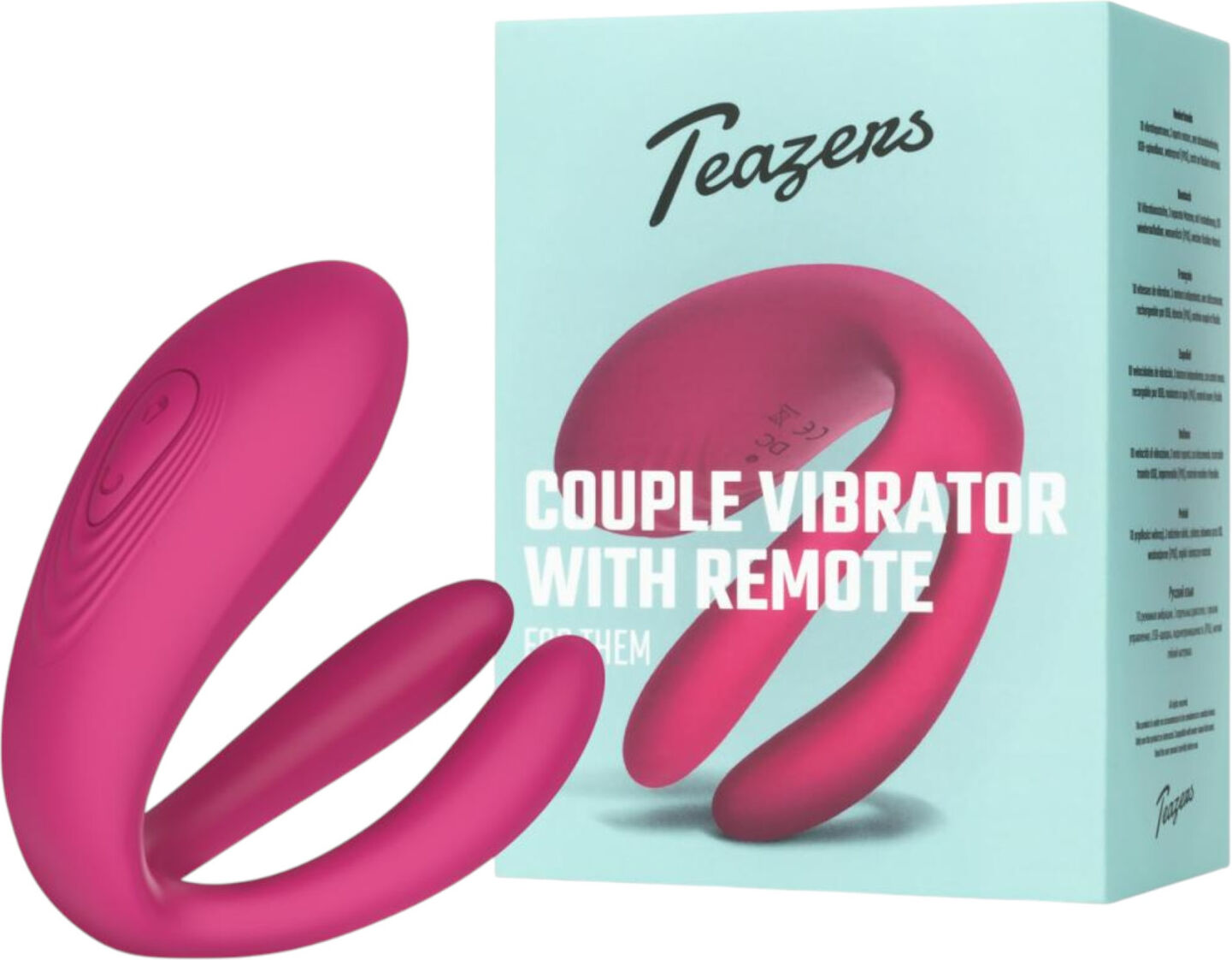 Teazers - 3-Motor Couple Vibrator (Pink)