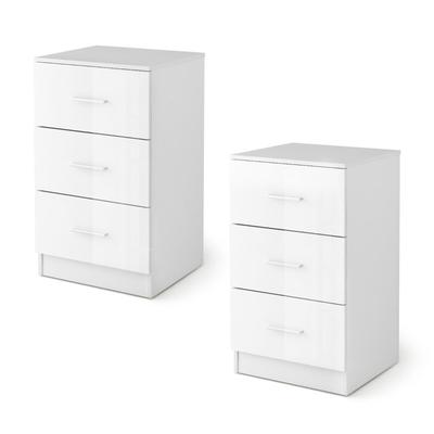 Helloshop26 - Set aus 2 multifunktionalen Aktenschränken 37,1 x 34,2 x 66,5 cm ergonomisch modern schwarzes Metall 20_0012514