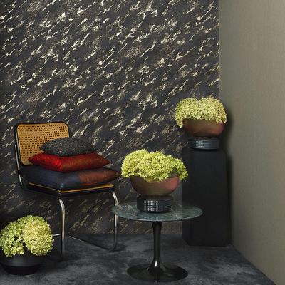 Vliestapete MARBURG "Tapete Dunic Stone", braun (braun,gold), B:0,7m H:0,01m L:10,05m, Vlies, Tapeten, moderne Vliestapete für Wohnzimmer Schlafzimmer Küche