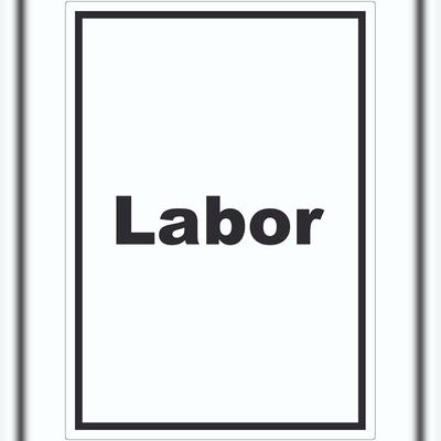 HB-Druck Labor Aufkleber mit Text untersuchen forschen hochkant A2 (420x594mm)
