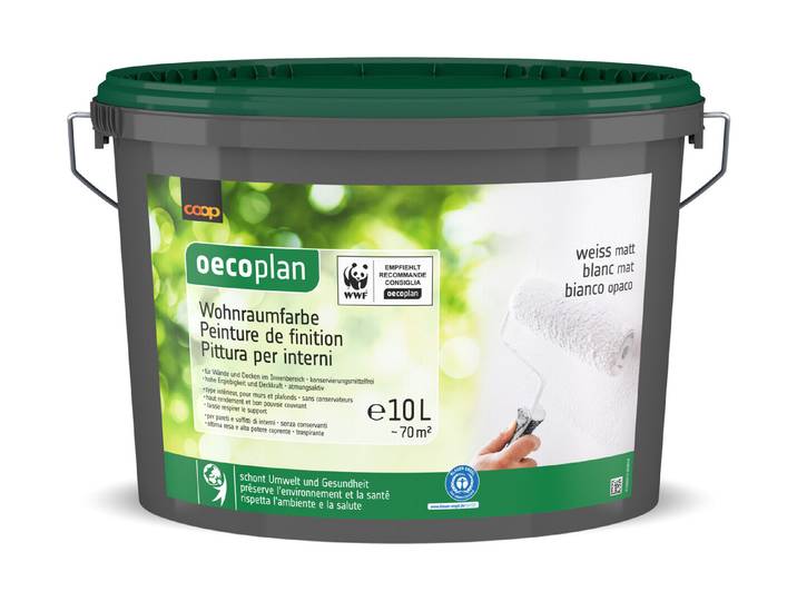 Oecoplan Wohnraumfarbe weiss 10l
