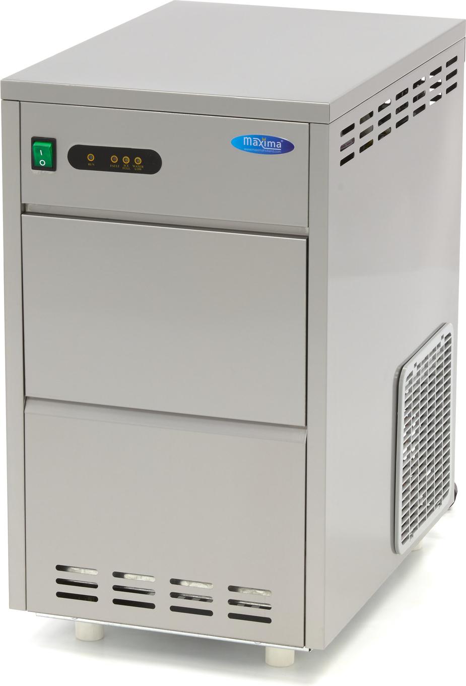 Maxima - Gastro Eiswürfelmaschine - 30 kg/Tag - Zerkleinert/Flocken - Wasser Gekühlt