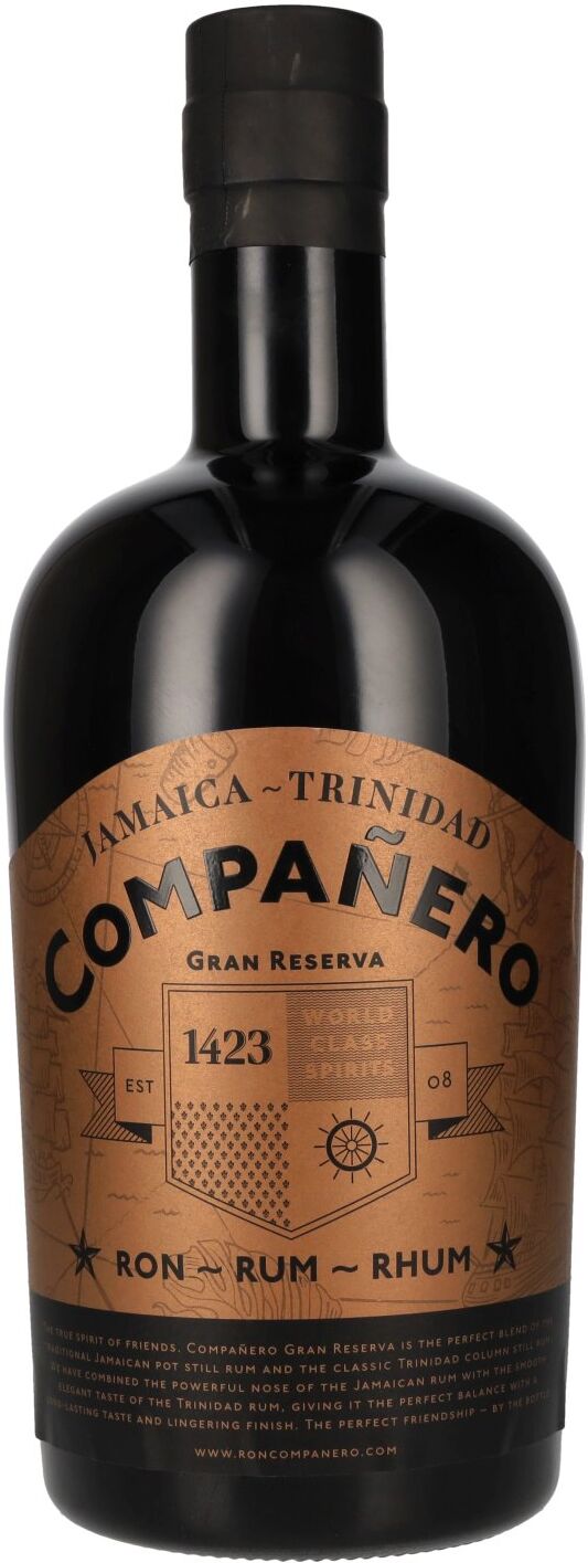 1423 World Class Spirits Compañero JAMAICA - TRINIDAD Gran Reserva Rum 40% Vol. 3l