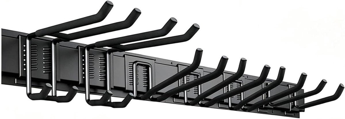 Zwarte Garage Opberghaken - Wandhaken van Zwaar Staal - Lengte: 43 cm