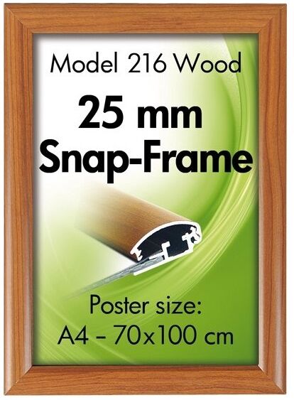 DSI Alu Plakatramme, Snap-Frame, A1, Trælook