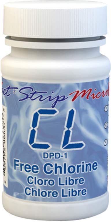 Analyse eau piscine EXACT STRIP Chlore libre Poolsan 100 tests