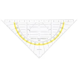 Aristo Geo-Dreieck mit Griff Acryl 160mm glasklar Packung mit 10 Stück