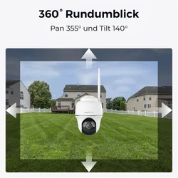 Reolink 2x B440 Battery-WiFi + 2x Solarpanel (3840 x 2160 Pixels), Netzwerkkamera, Weiss
