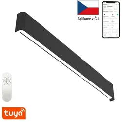 Immax 07137-B LED-Wandleuchte Linea 1x40W | 2160lm | 2700-6500K - schwarz, Smart, Fernbedienung