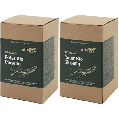 2x Roter BIO Ginseng Kapseln 2x100 St