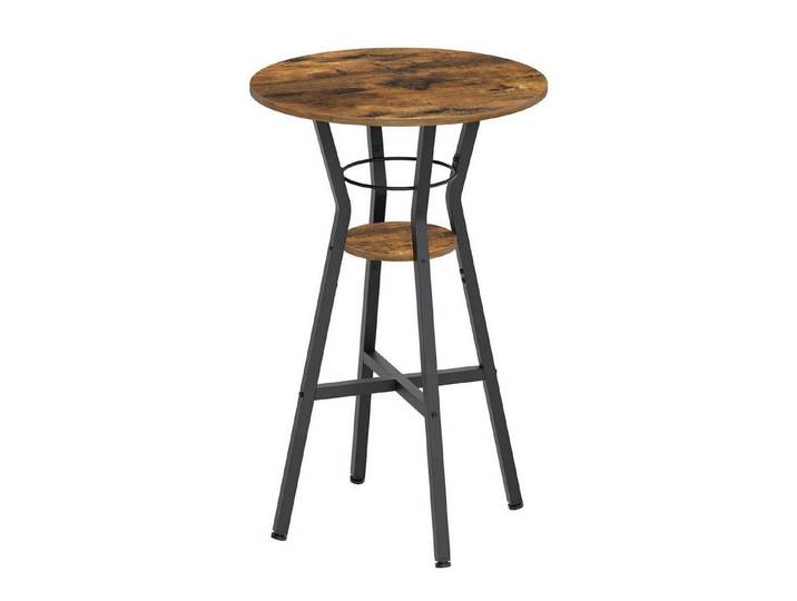LuxusKollektion Stehtisch Stehtisch rund 2-stufig rustikal XBT03BR (1-St)