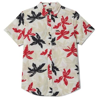 Brixton - Charter Print S/S Woven - Hemd Gr S grau