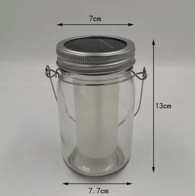 Inspire Curations Solar Mason Jar Flickering Flame LED Lantern For Garden Decor 1 Pcs Bottle Light