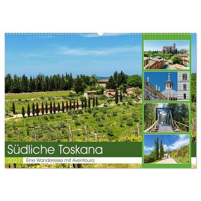 Südliche Toskana (Wandkalender 2027 DIN A2 quer), CALVENDO Monatskalender