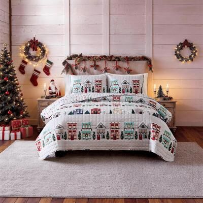 Avanti Linens Avanti Winter Village Quilt Set