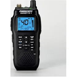 President CB-Handfunkgerät - Preident Randy III, Walkie Talkie, Schwarz