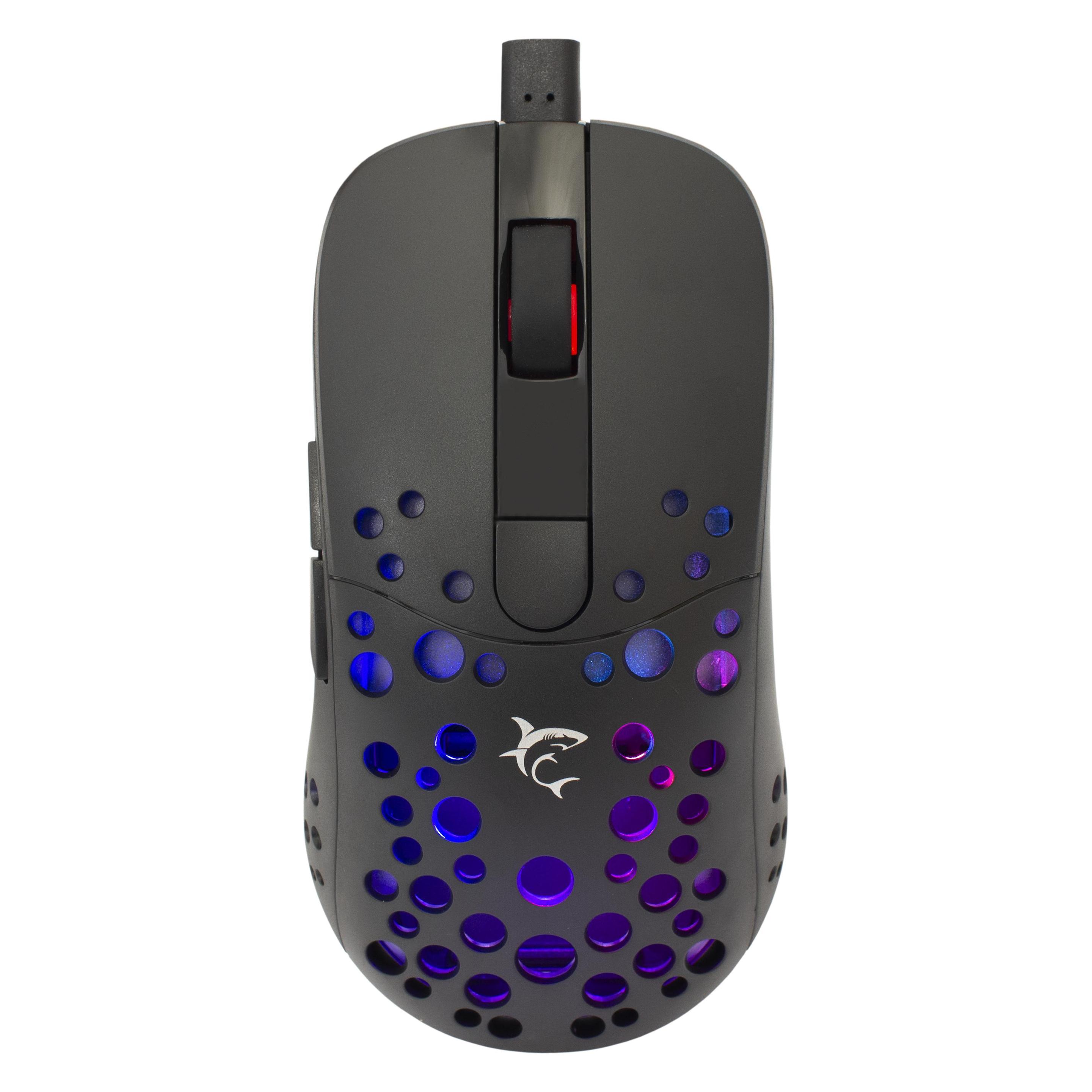 White Shark Gaming mouse Tristan, 12000 DPI, with RGB backlight (Kabelgebunden) (TRISTAN)