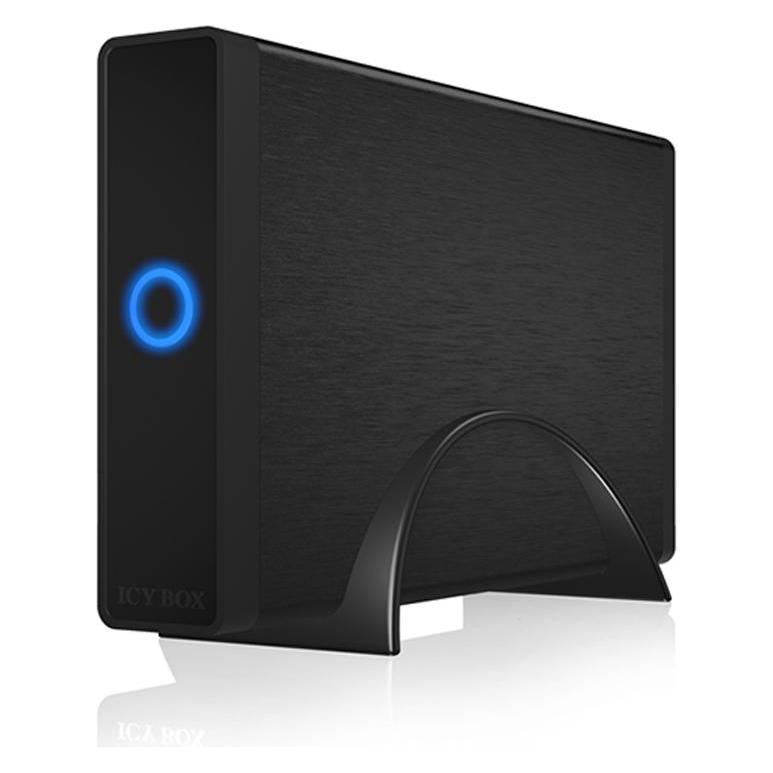 Icy Box Gehäuse für 1x HDD mit LED Ring, IB-377-C31 (3.5") (IB-377-C31)