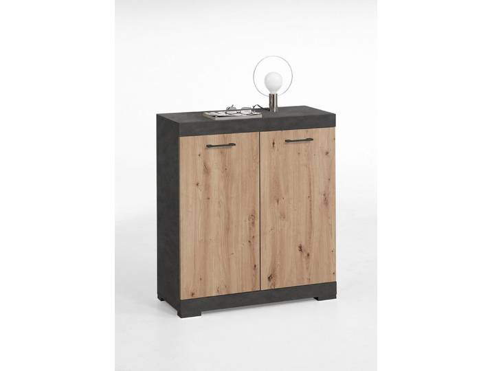 PREISBRECHER Kommode BRISTOL 1, in Matera-Artisan Eiche - 80x89,9x34,9cm (BxHxT)