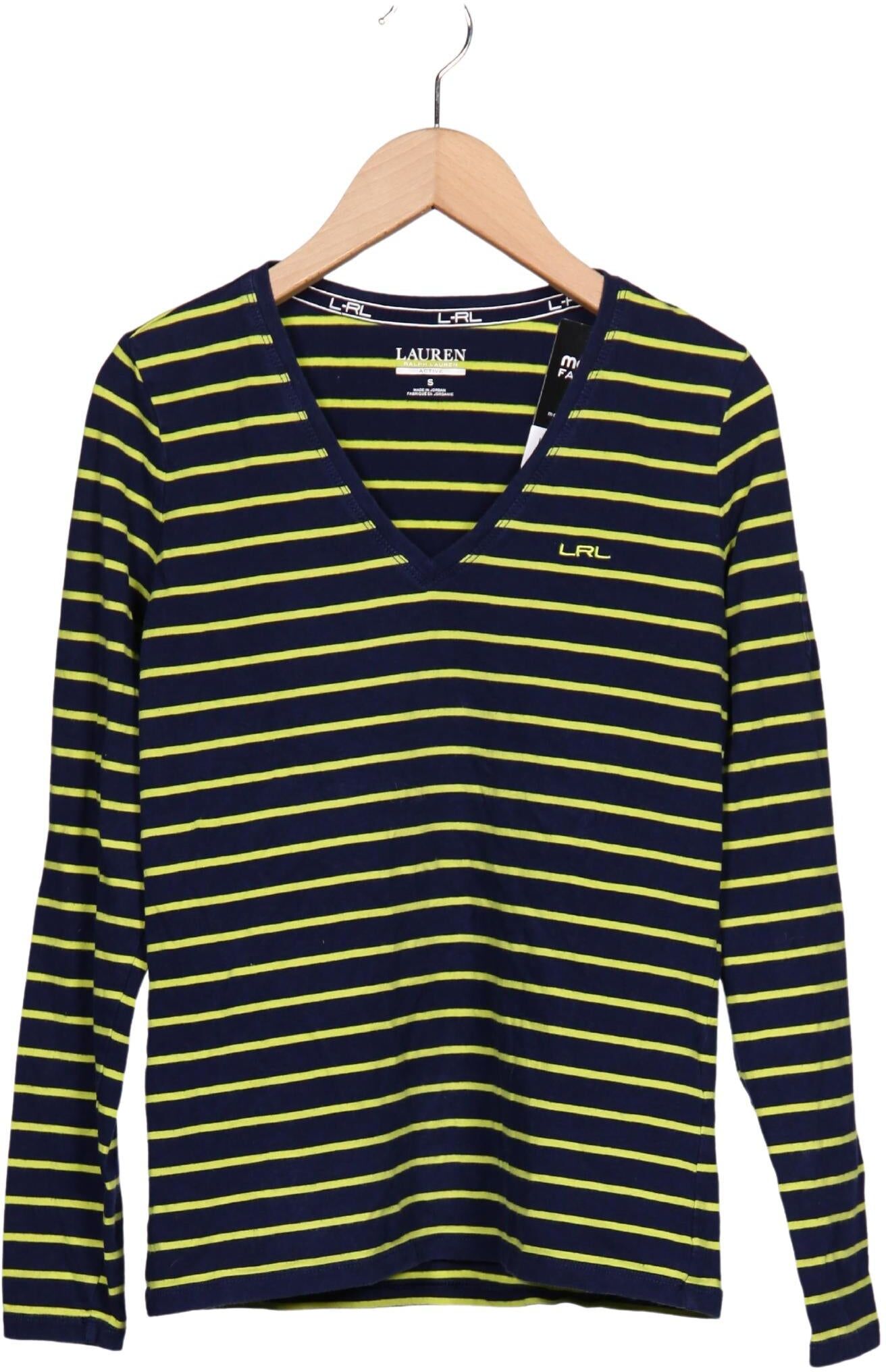 Lauren Ralph Lauren Damen Langarmshirt, Neon, Gr. S, Baumwolle / Elasthan - Second Hand
