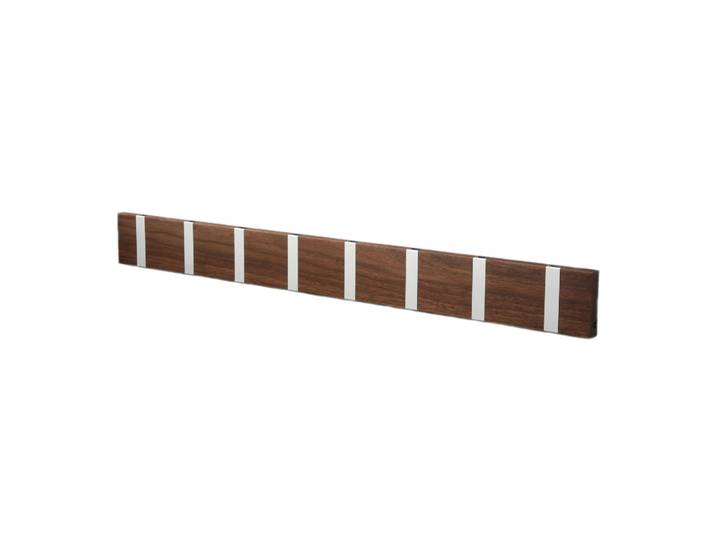 LoCa Loca Knax Garderobenleiste 80 cm Walnuß geölt-grau