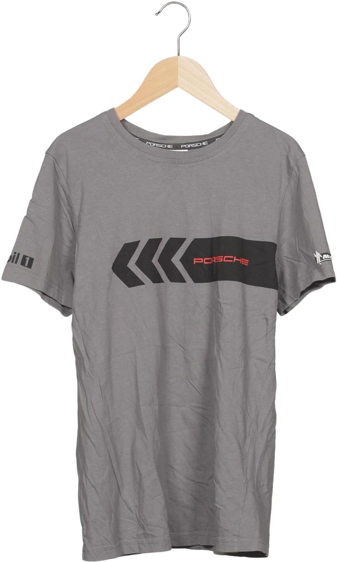Porsche Design Herren T-Shirt, Grau, Gr. S, Baumwolle - Second Hand
