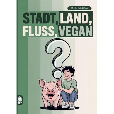 Stadt, Land, Fluss, Vegan, Taschenbuch von Grübelgold Rätselhefte, Grübelgold, 978-3-693-19359-4