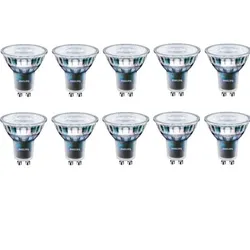 10er Philips GU10 MASTER LED Strahler Expert Color 5.5 wie 50W dimmbar schmaler 36°-Abstrahlwinkel warmweißes Licht 97Ra erstklassige Farbwiedergabe