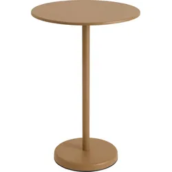 Linear Couchtisch rund 70 x 105 cm, orange