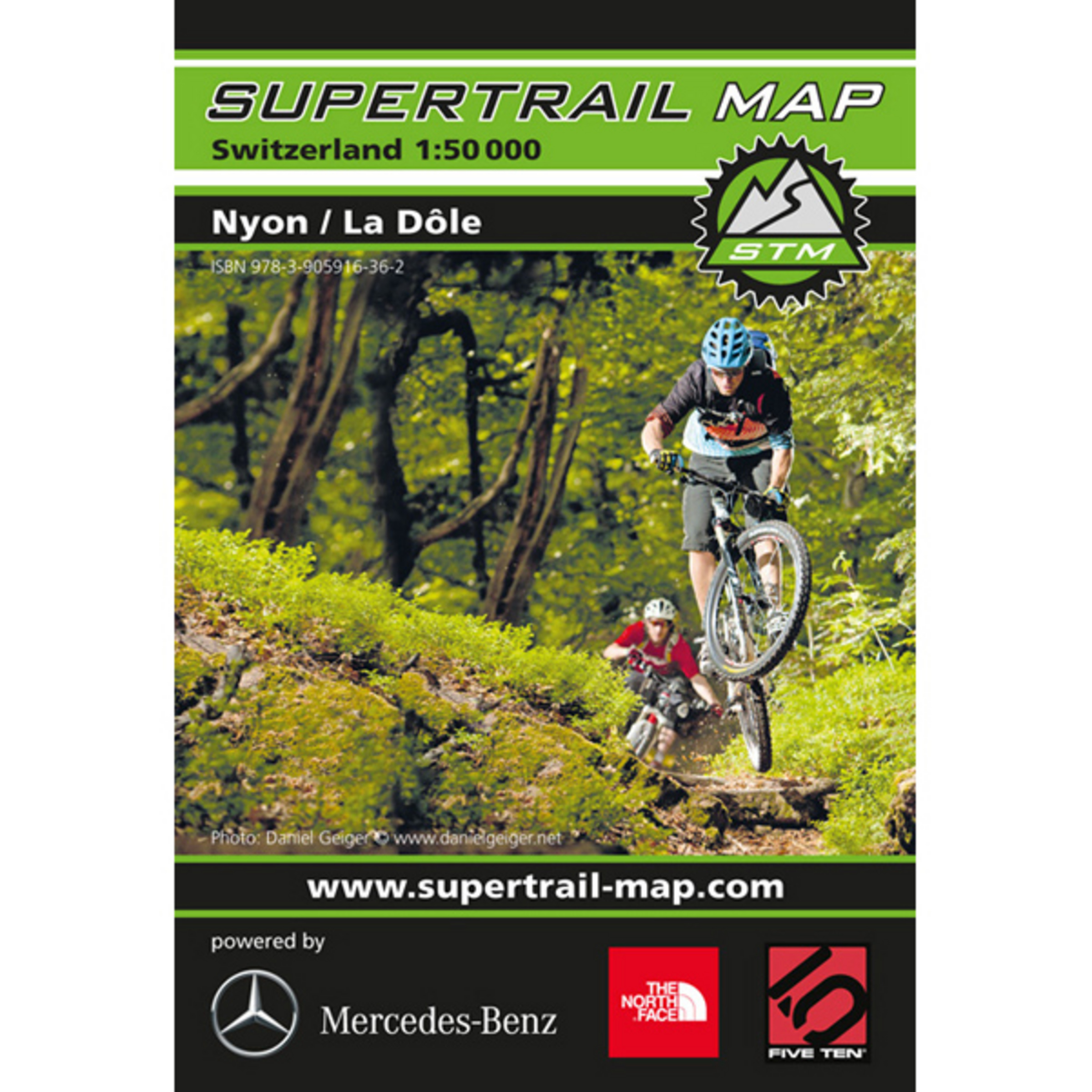 Supertrail Map Nyon / La Dole - MTB Topografische Karten
