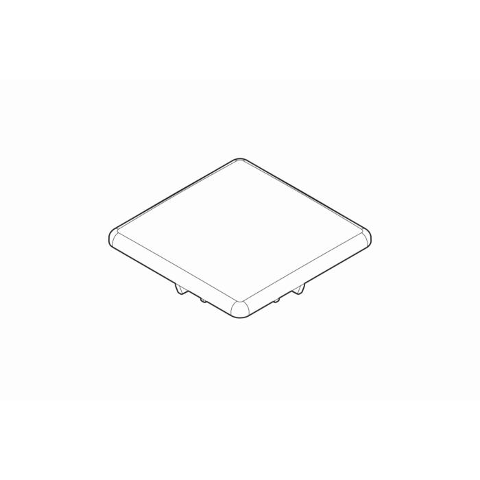 Alape Ventilkappe 9510001000 68x23x68mm, quadratisch, mit Grundkörper, weiß glasiert