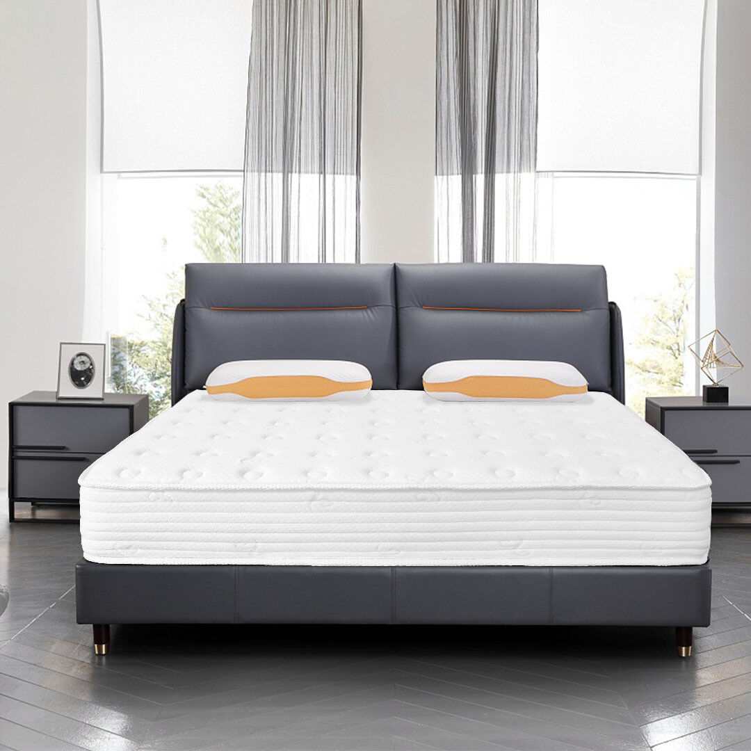 Mattresses LUNO FASHION LIMITED Pocket Sprung Memory Foam Mattress Bed Orthopaedic King (5')