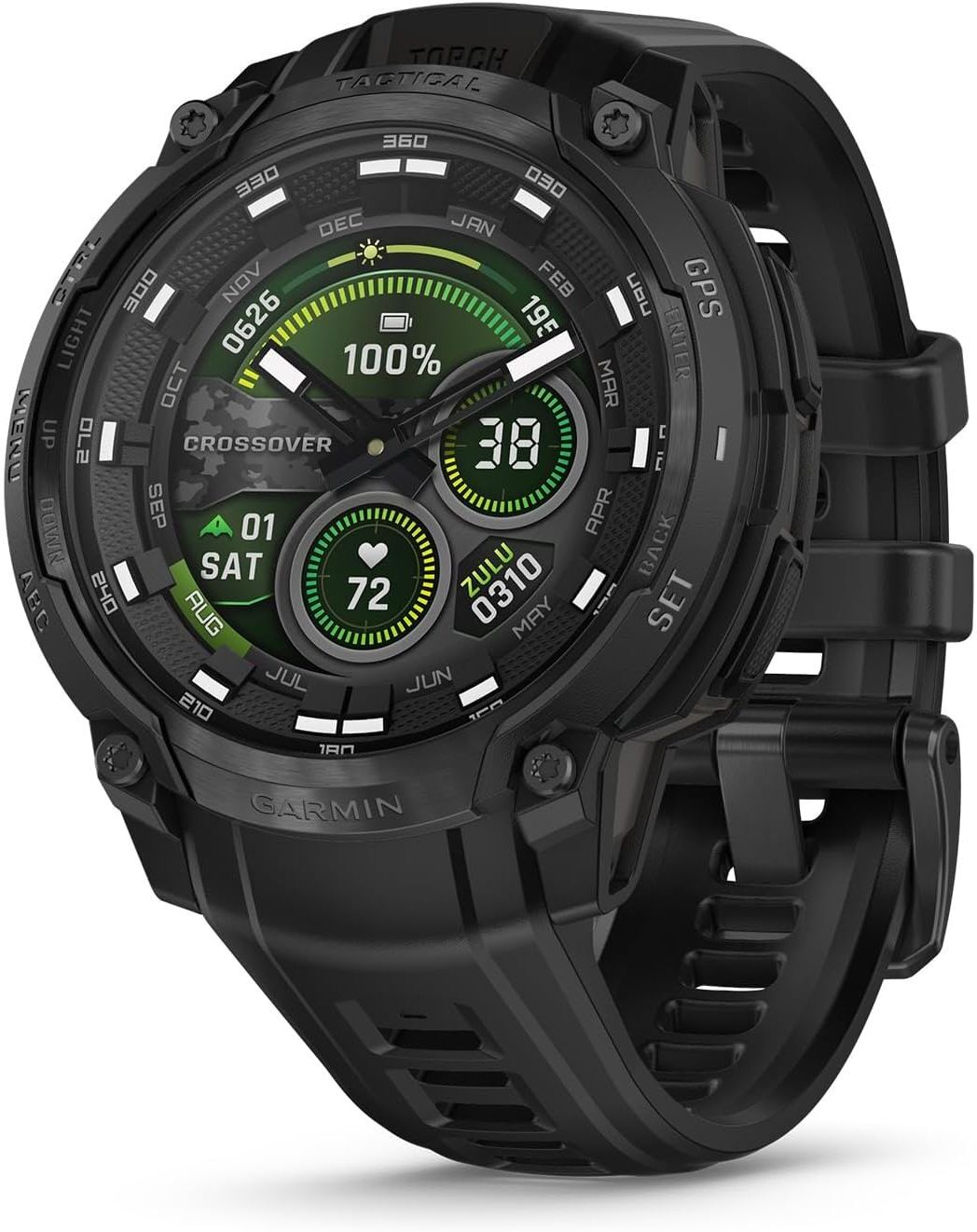 Garmin Instinct Crossover AMOLED Tactical Edition – Elite Hybrid Performance for the Modern Operator